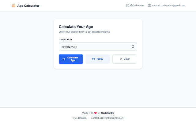 Age Calculator screenshot
