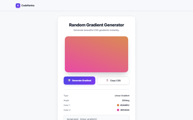Gradient Generator screenshot