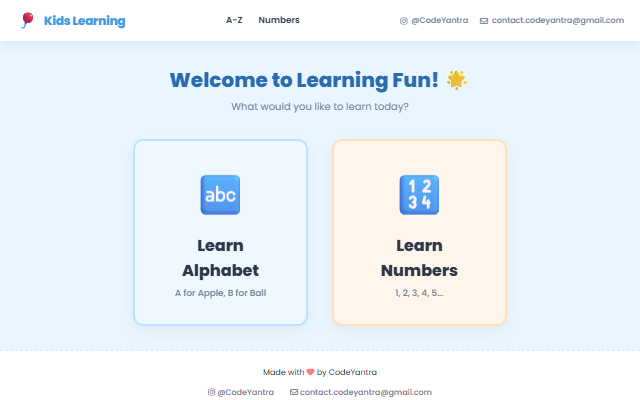 Kids Learning App screenshot