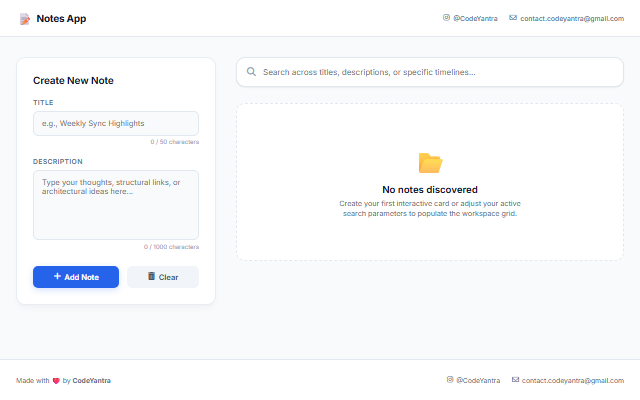 Notes App screenshot