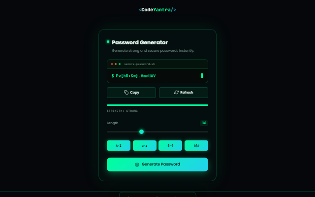 Password Generator screenshot