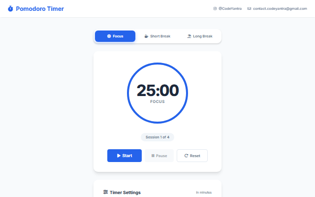 Pomodoro Timer screenshot