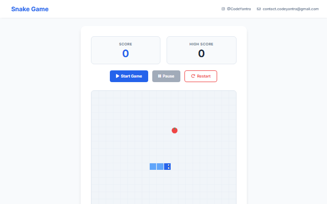 Snake Game screenshot