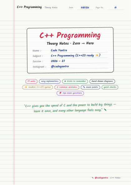 C++ Theory Notes cover